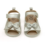 Newborn Girls Sandal - Silver, Newborn Caps, Shoes & Socks, Chase Value, Chase Value