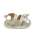 Newborn Girls Sandal - Silver, Newborn Caps, Shoes & Socks, Chase Value, Chase Value