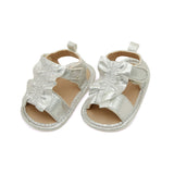 Newborn Girls Sandal - Silver, Newborn Caps, Shoes & Socks, Chase Value, Chase Value