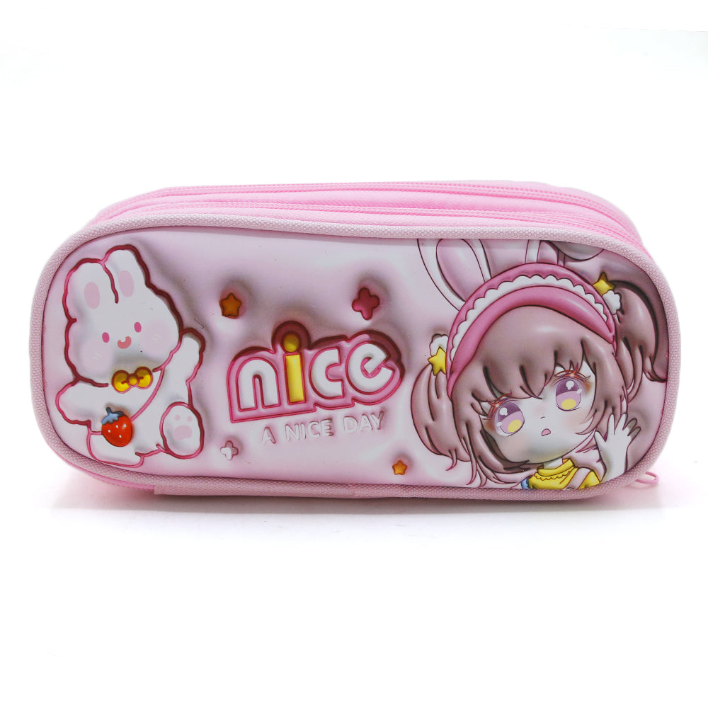 Pencil Pouch - Pink, Pencil Boxes & Stationery Sets, Chase Value, Chase Value