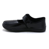 Girls Embroidery School Shoes - Black, Girls Sneakers & Shoes, Chase Value, Chase Value