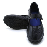 Girls Embroidery School Shoes - Black, Girls Sneakers & Shoes, Chase Value, Chase Value