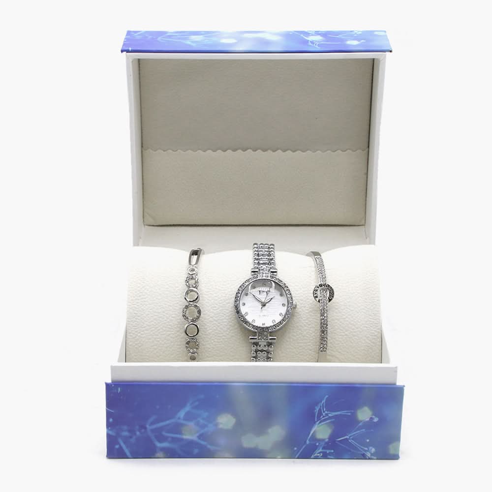 Women's Bracelet Set - Silver, Women Watches, Chase Value, Chase Value