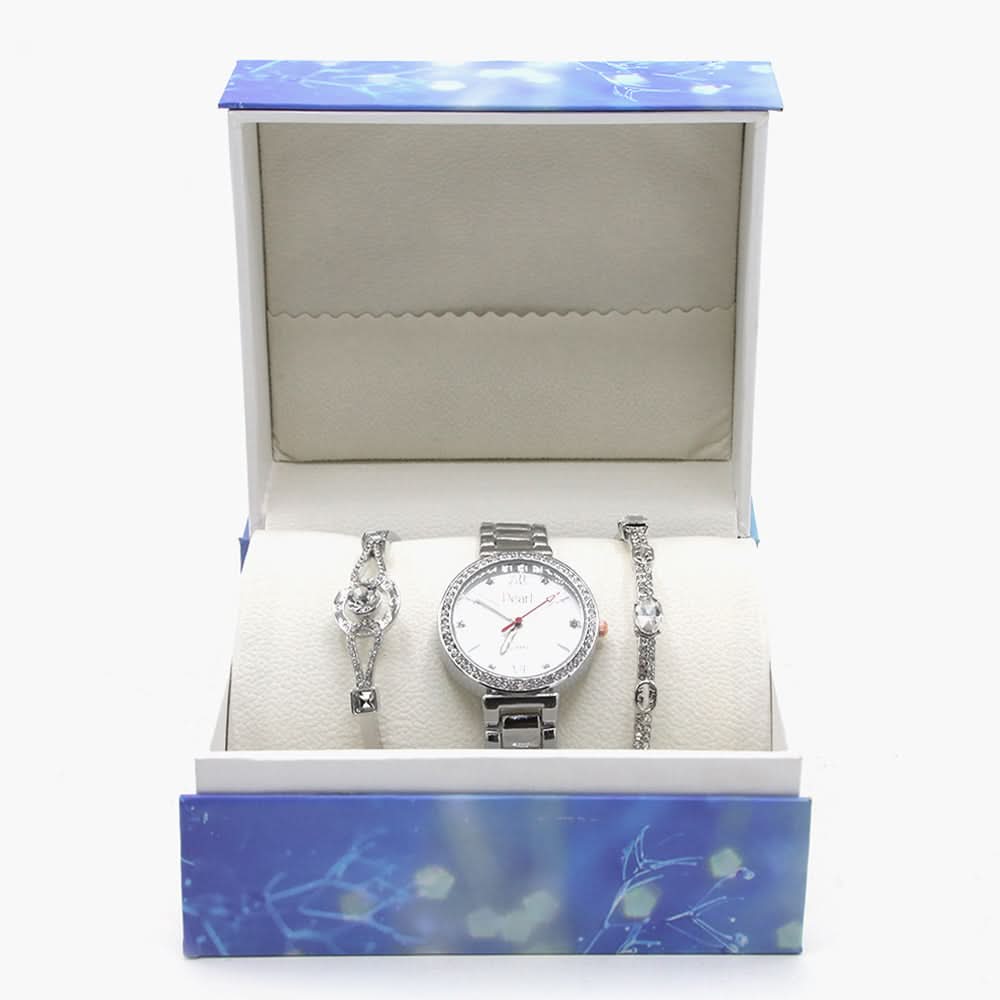 Women's Bracelet Set - Silver, Women Watches, Chase Value, Chase Value