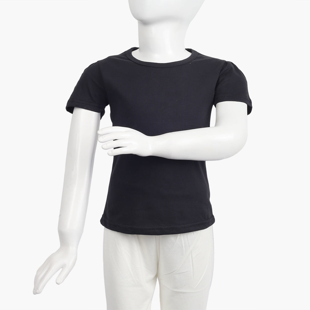 Girls T-Shirt - Black, Girls T-Shirts, Chase Value, Chase Value