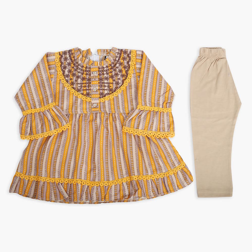 Girls Tights Suit - Yellow, Girls Suits, Chase Value, Chase Value