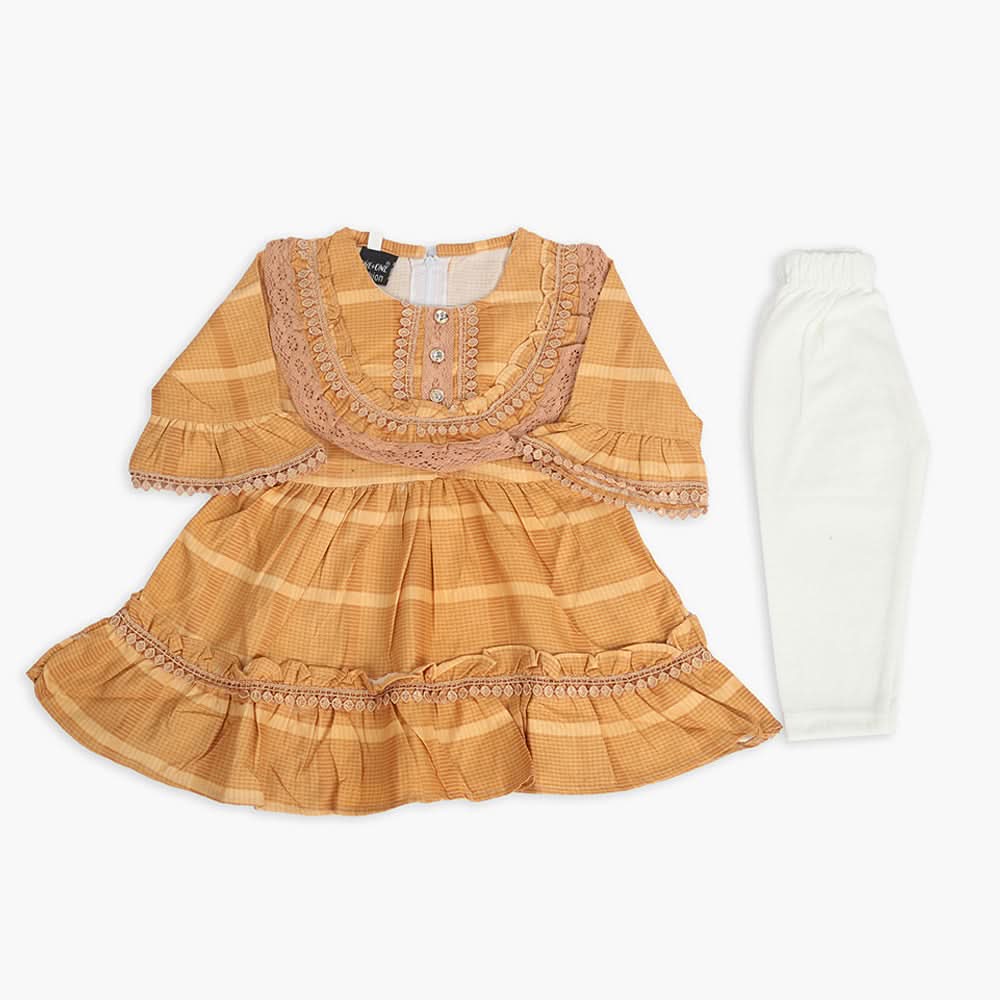 Girls Tights Suit - Brown, Girls Suits, Chase Value, Chase Value