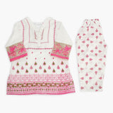 Girls Shalwar Suit - White, Girls Suits, Chase Value, Chase Value