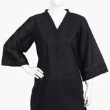 Women's Embroidered 2Pcs Suit - Black, Women Shalwar Suits, Chase Value, Chase Value
