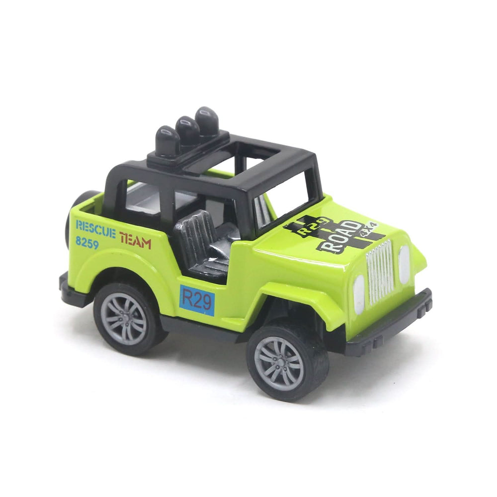 Jeep Big Friction Car Toy For Kids - Green, Die-cast Model Car, Chase Value, Chase Value