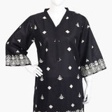 Women's Embroidered 2Pcs Suit - Black, Women Shalwar Suits, Chase Value, Chase Value