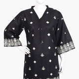 Women's Embroidered 2Pcs Suit - Black, Women Shalwar Suits, Chase Value, Chase Value