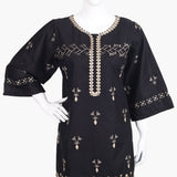 Women's Embroidered Kurti - Gold & Black, Women Ready Kurtis, Chase Value, Chase Value