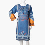 Women's Digital Printed Kurti - Steel Blue, Women Ready Kurtis, Chase Value, Chase Value
