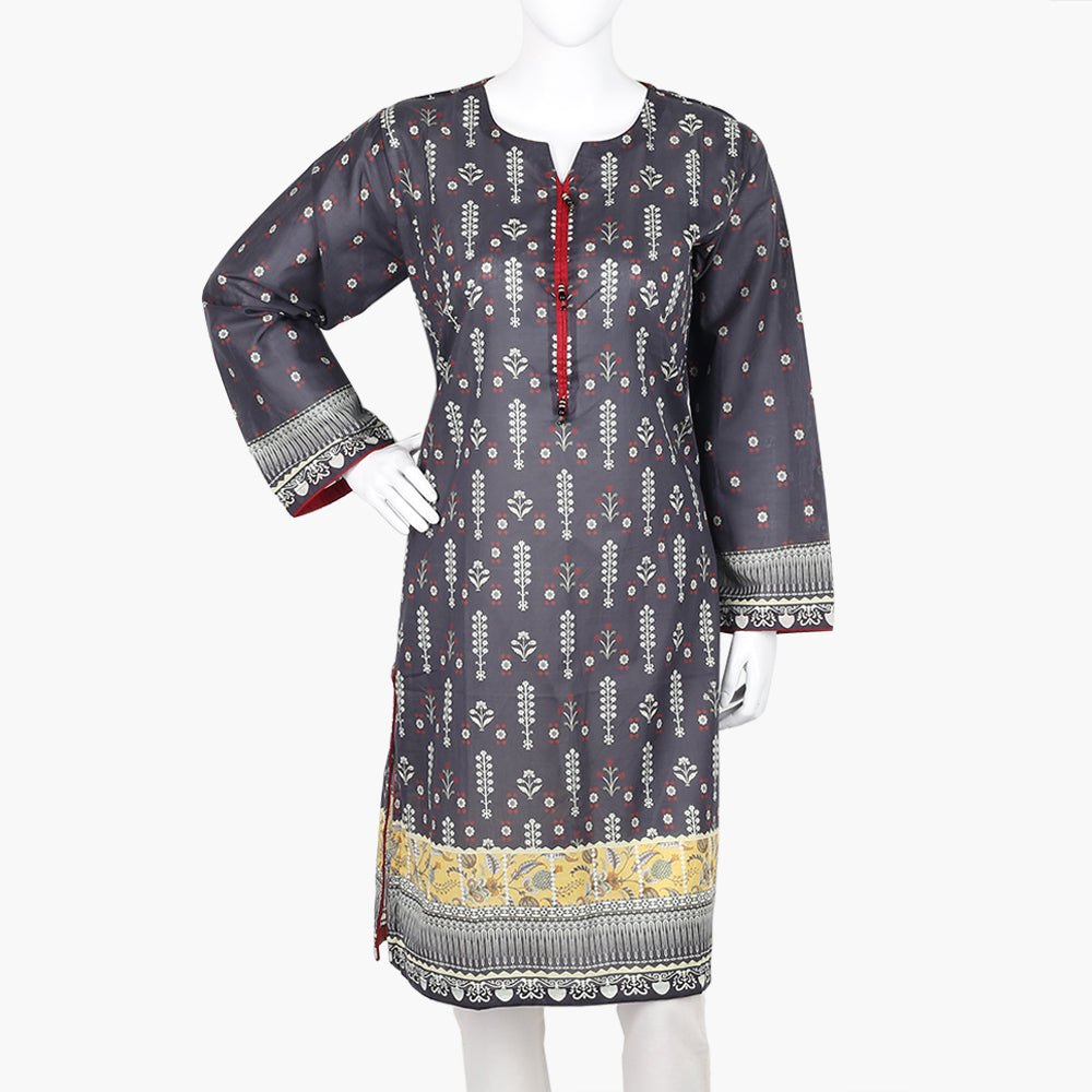 Women's Digital Printed Kurti - Black, Women Ready Kurtis, Chase Value, Chase Value