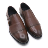 Eminent Comfortable Slip-On Leather Moccasins - Mustard, Men's Formal Shoes, Eminent, Chase Value