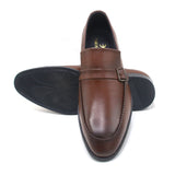 Eminent Comfortable Slip-On Leather Moccasins - Mustard, Men's Formal Shoes, Eminent, Chase Value