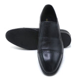 Eminent Comfortable Slip-On Leather Moccasins - Black, Men's Formal Shoes, Eminent, Chase Value