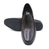 Eminent Comfortable Slip-On Leather Moccasins - Coffee, Men's Formal Shoes, Eminent, Chase Value