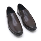 Eminent Comfortable Slip-On Leather Moccasins - Coffee, Men's Formal Shoes, Eminent, Chase Value