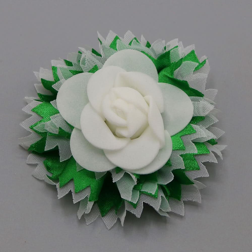 Girls Azadi Hair Pins - Green & White, Girls Hair Accessories, Chase Value, Chase Value
