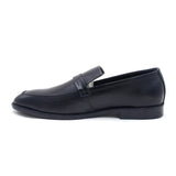Eminent Comfortable Slip-On Leather Moccasins - Black, Men's Formal Shoes, Eminent, Chase Value