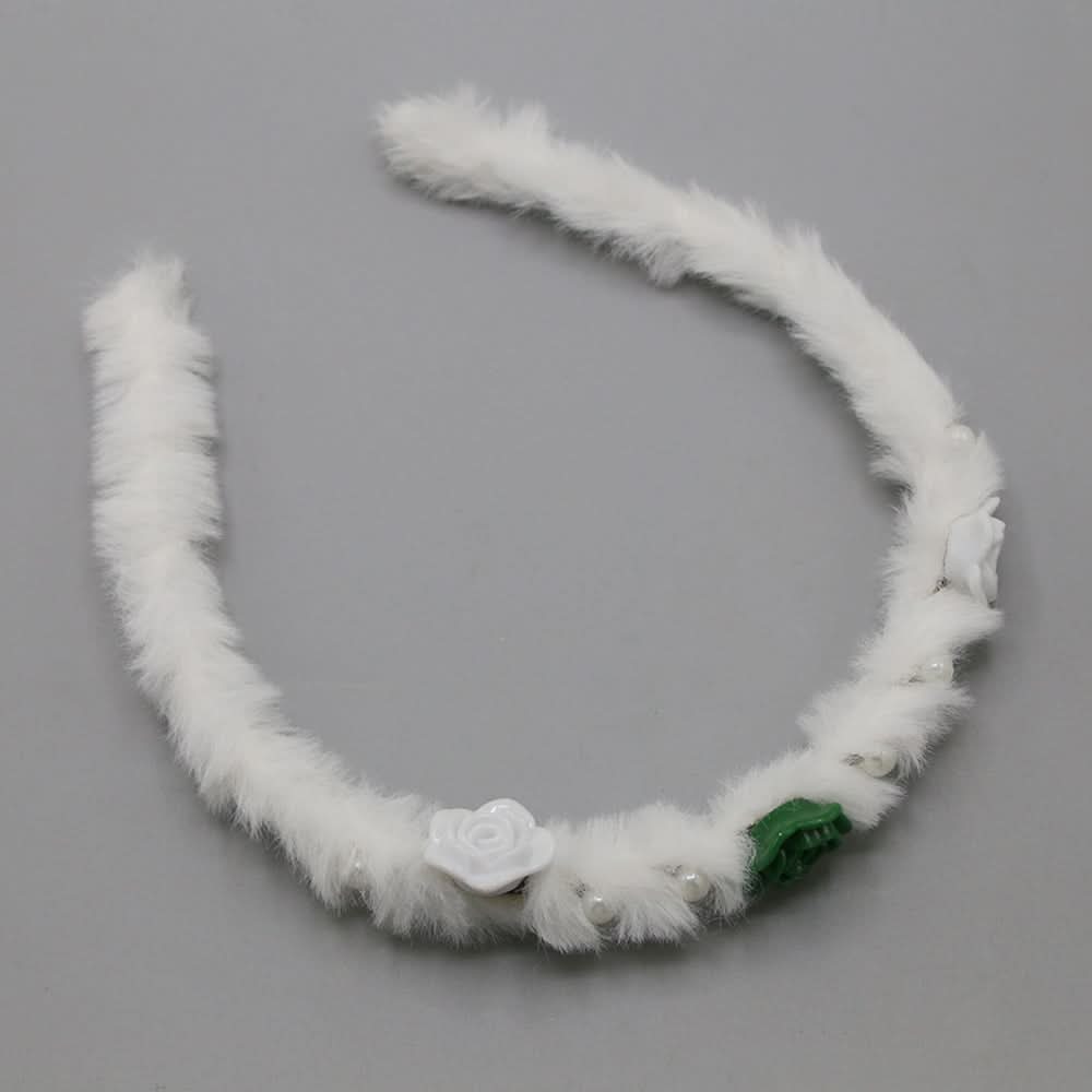 Girls Azadi Hair Band - White, Girls Hair Accessories, Chase Value, Chase Value