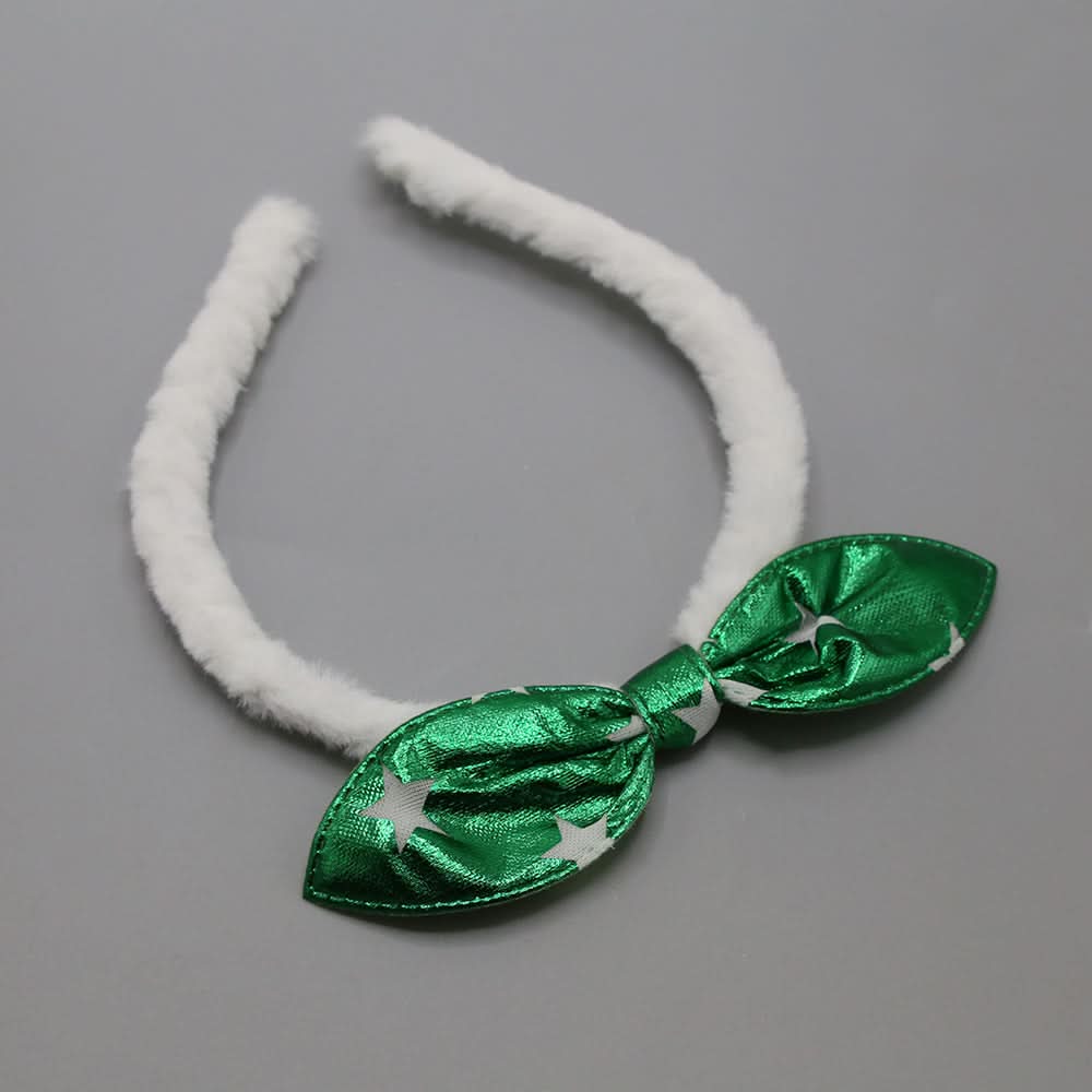 Girls Azadi Hair Band - Green & White, Girls Hair Accessories, Chase Value, Chase Value