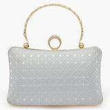 Bridal Clutch - Silver, Women Clutches, Chase Value, Chase Value