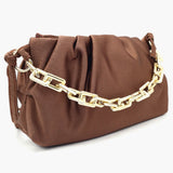 Women's Shoulder Bag - Dark Brown, Women Bags, Chase Value, Chase Value