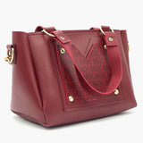 Women's Handbag - Maroon, Women Bags, Chase Value, Chase Value