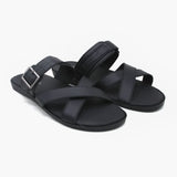 Men's Slipper - Black, Men's Slippers, Chase Value, Chase Value