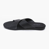 Men's Slipper - Black, Men's Slippers, Chase Value, Chase Value