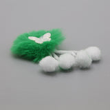 Independence Day Hair Pony - Green & White, Girls Hair Accessories, Chase Value, Chase Value