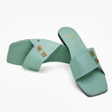 Women's Slipper - Green, Women Slippers, Chase Value, Chase Value