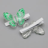 Independence Day Hair Pins - Green & White, Girls Hair Accessories, Chase Value, Chase Value