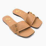 Women's Slipper - Khaki, Women Slippers, Chase Value, Chase Value