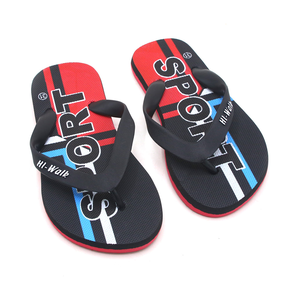 Boys Flip Flop Slipper - Red, Boys Slippers, Chase Value, Chase Value