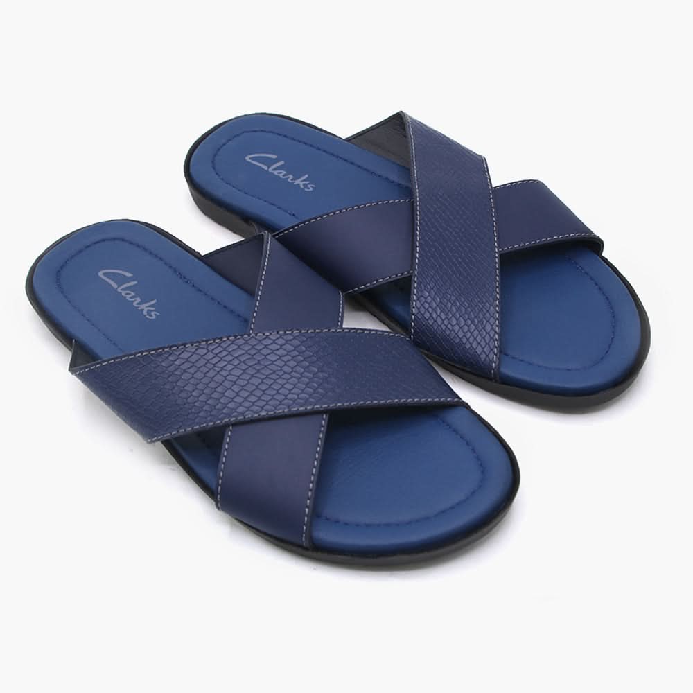 Men's Slipper - Blue, Men's Slippers, Chase Value, Chase Value