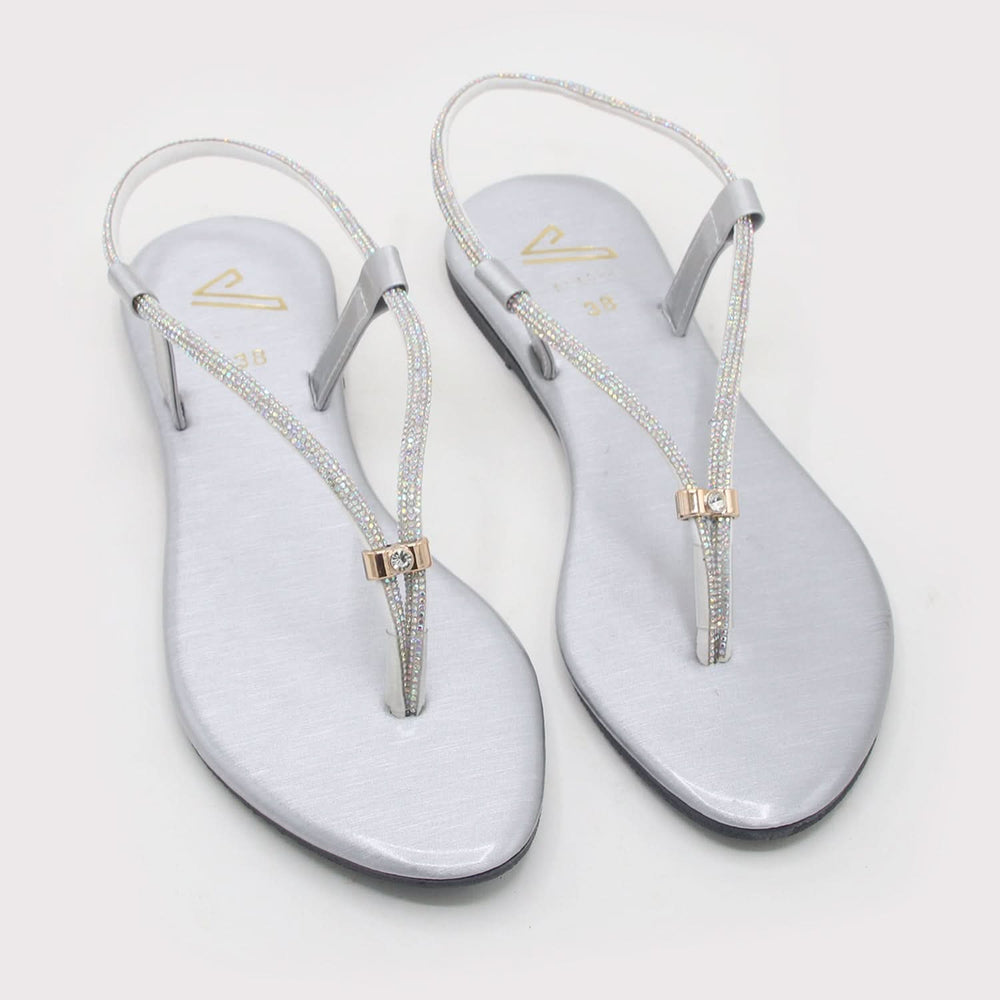 Women's Sandal - Silver, Women Sandals, Chase Value, Chase Value