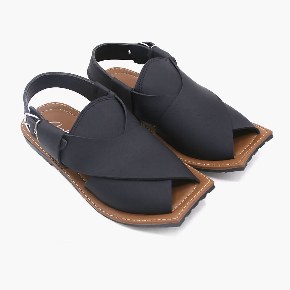 Men's Peshawri Sandal - Black, Men's Sandals, Chase Value, Chase Value