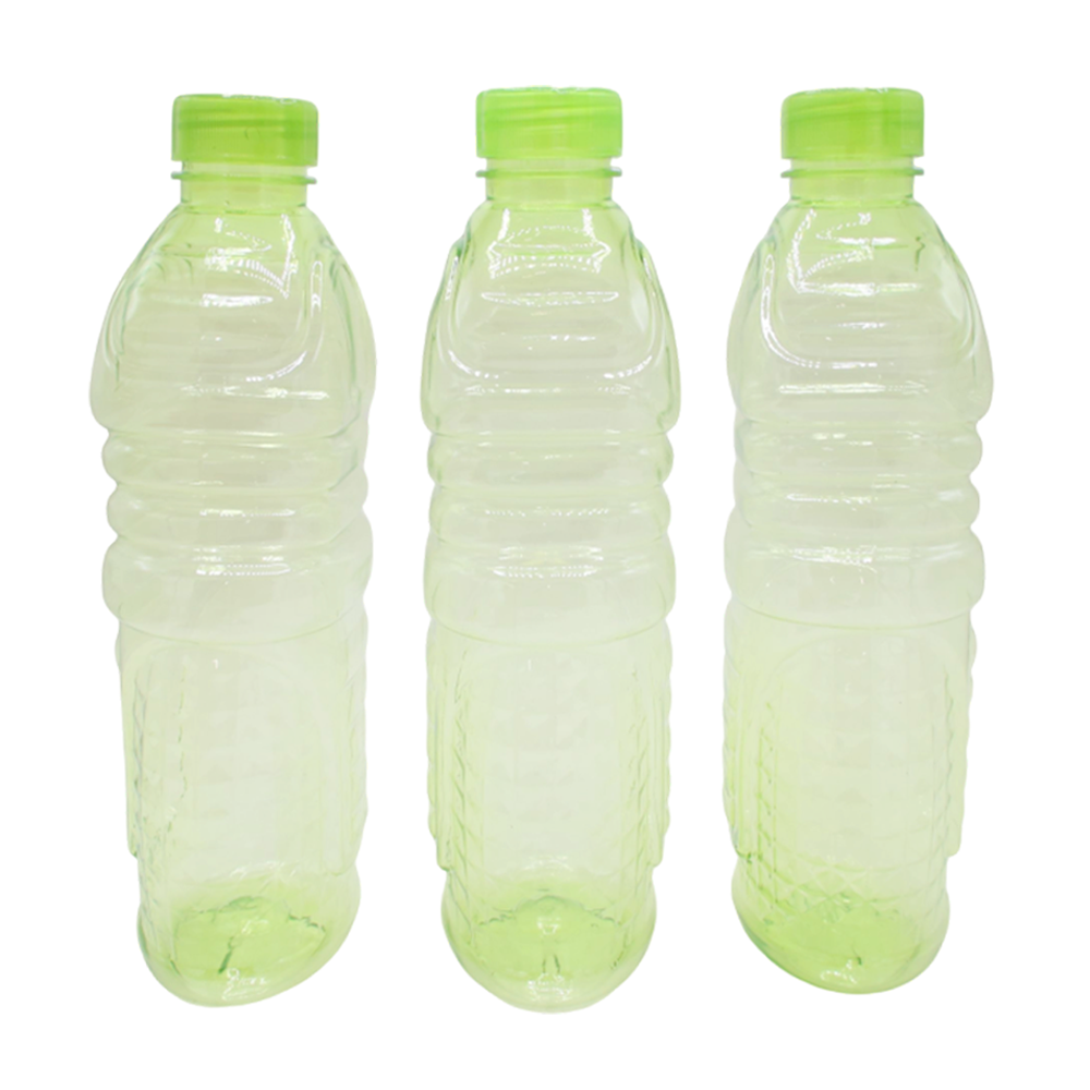 Diamond Bottle Pack of 3 - Light Green, Glassware & Drinkware, Chase Value, Chase Value