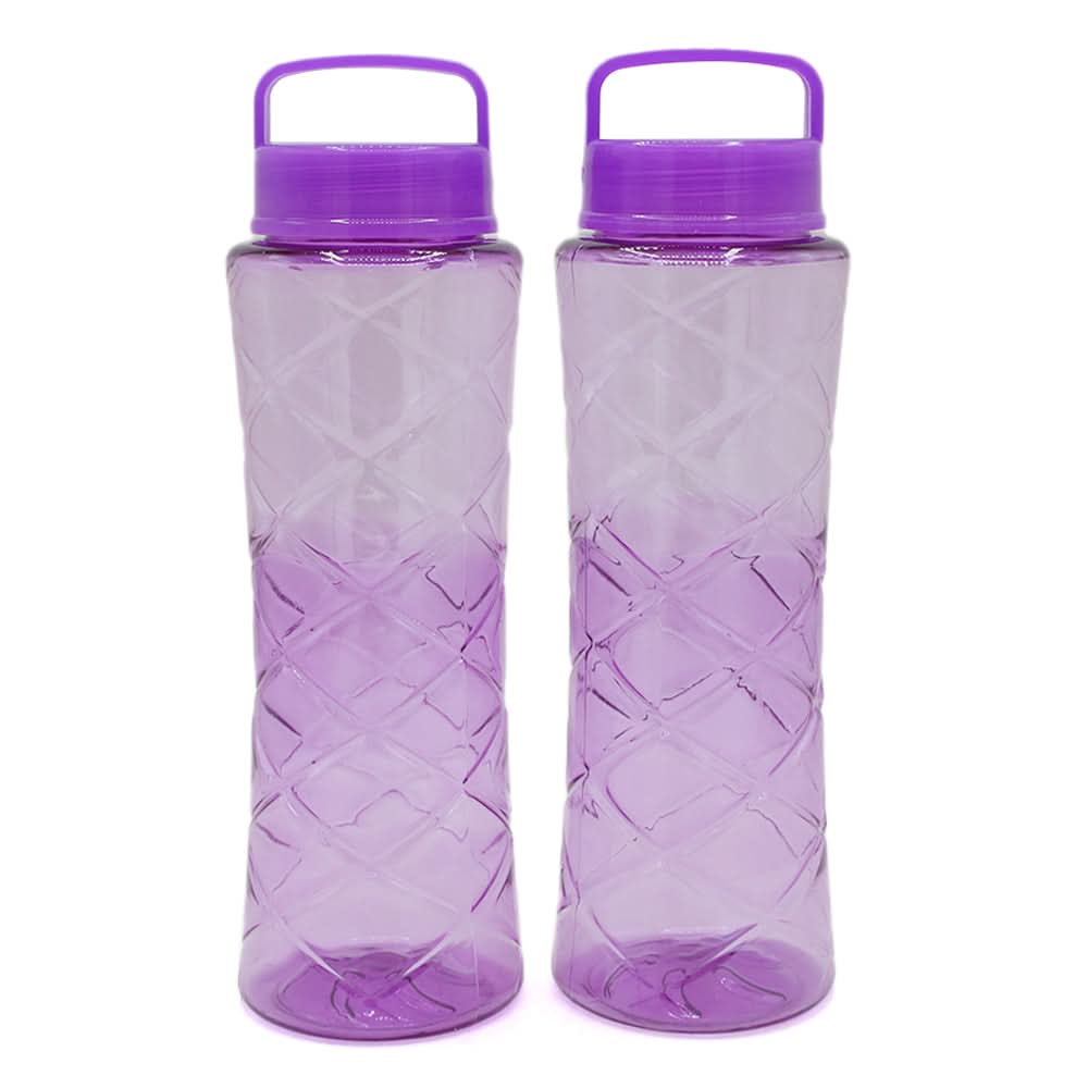 Diamond Bottle Pack of 2 - Purple, Glassware & Drinkware, Chase Value, Chase Value