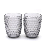 Diamond Glass Pack of 2 - Black, Glassware & Drinkware, Chase Value, Chase Value