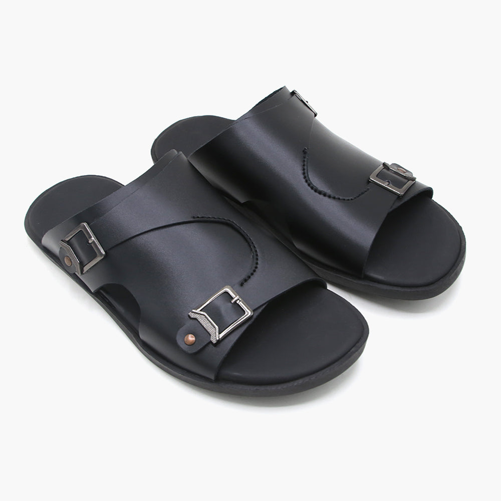 Men's Casual Slipper - Black, Men's Slippers, Chase Value, Chase Value