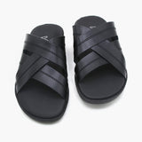 Men's Casual Slipper - Black, Men's Slippers, Chase Value, Chase Value