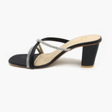 Women's Heel Slipper - Black, Women Heels, Chase Value, Chase Value