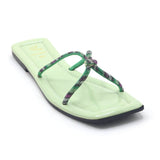 Valuable Open-Toe Slipper - Green, Women Slippers, Chase Value, Chase Value