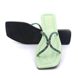 Valuable Open-Toe Slipper - Green, Women Slippers, Chase Value, Chase Value
