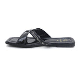 Valuable Open-Toe Slipper - Black, Women Slippers, Chase Value, Chase Value